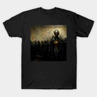 Dark Army of the Elves - Gold and Black T-Shirt